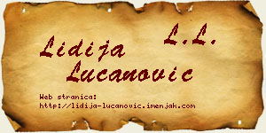 Lidija Lučanović vizit kartica